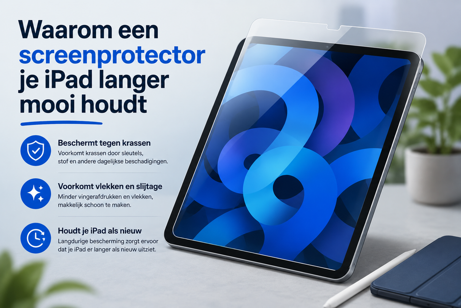 Waarom een screenprotector je iPad langer mooi houdt