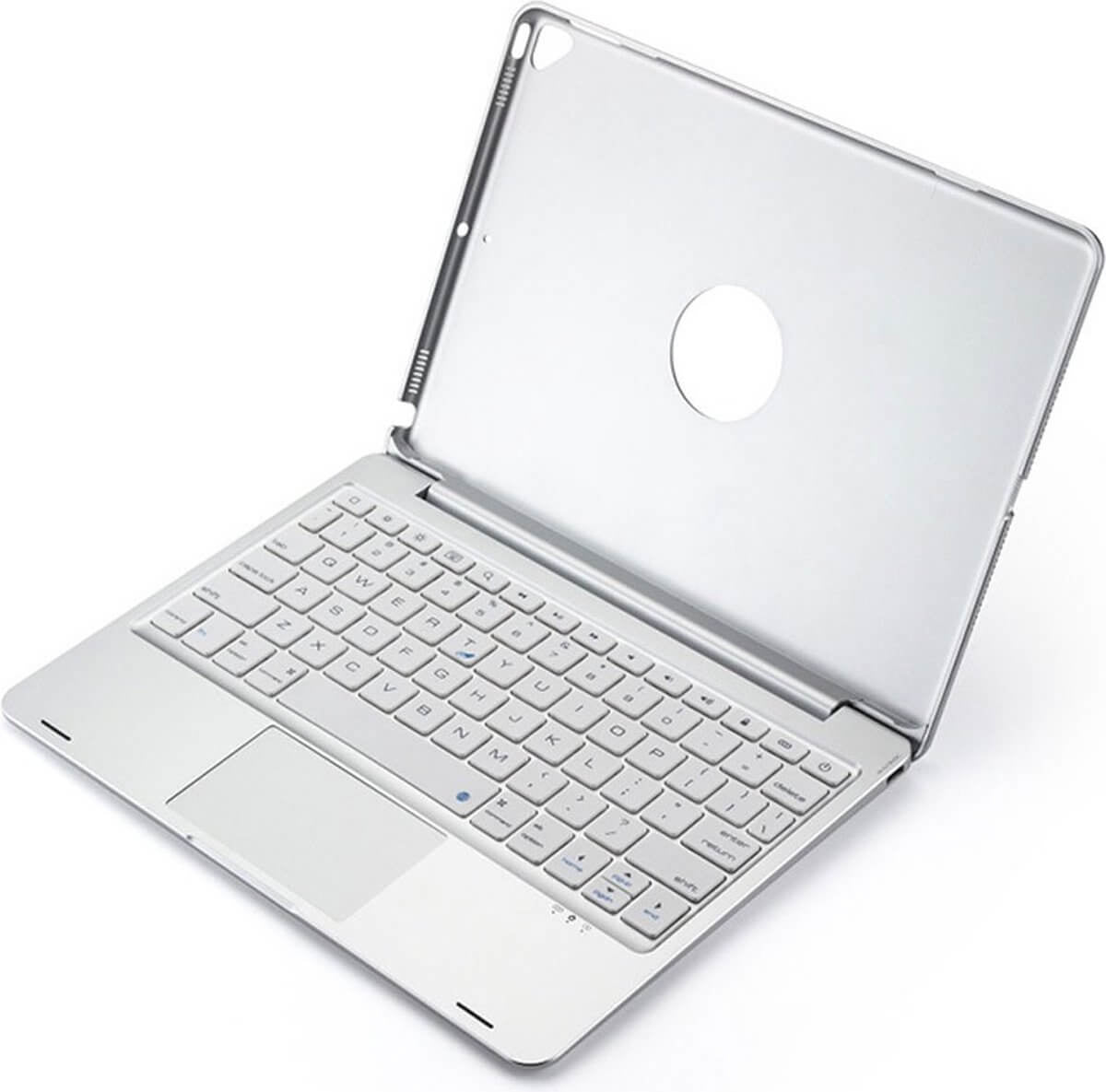 iPad 10.2-inch (2020/2021) Toetsenbord Hoes Zilver