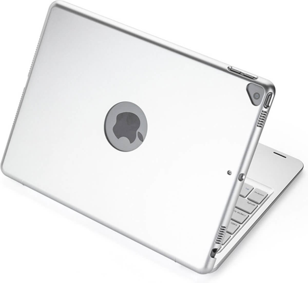 iPad Air 2019 toetsenbord hoes zilver met touchpad