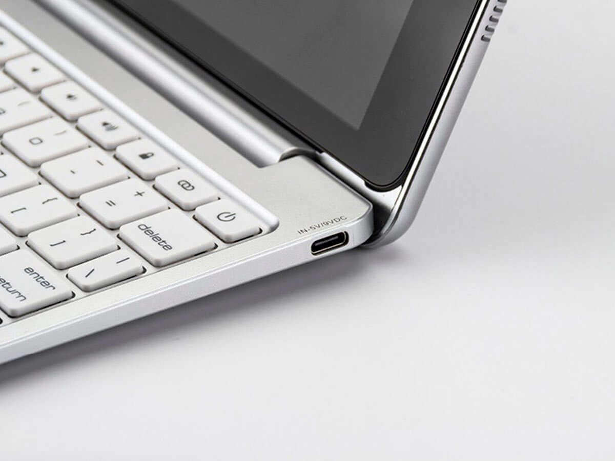 iPad 10.2-inch (2020/2021) Toetsenbord Hoes Zilver
