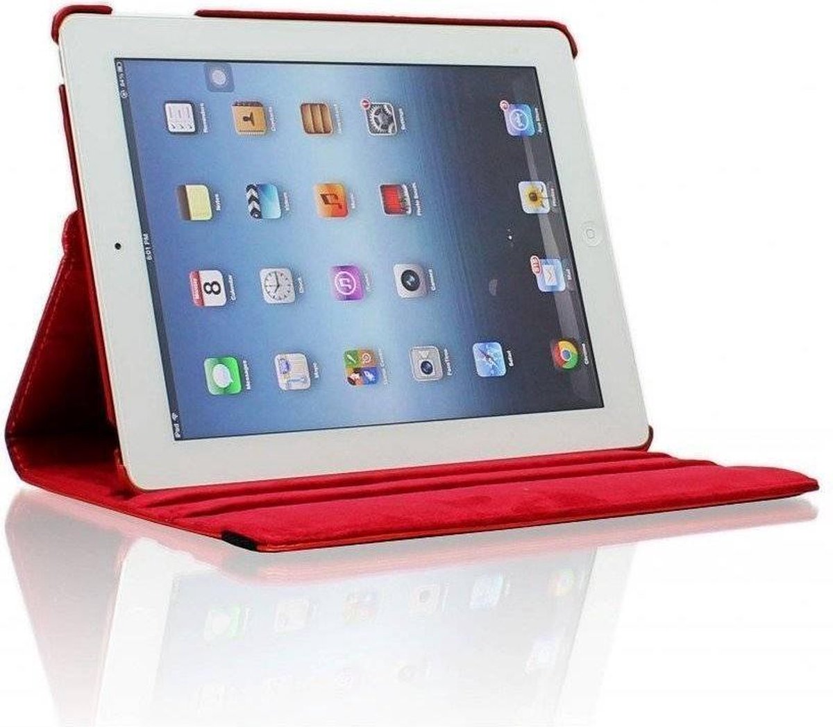 iPad Pro 10.5 hoes 360 graden rood leer