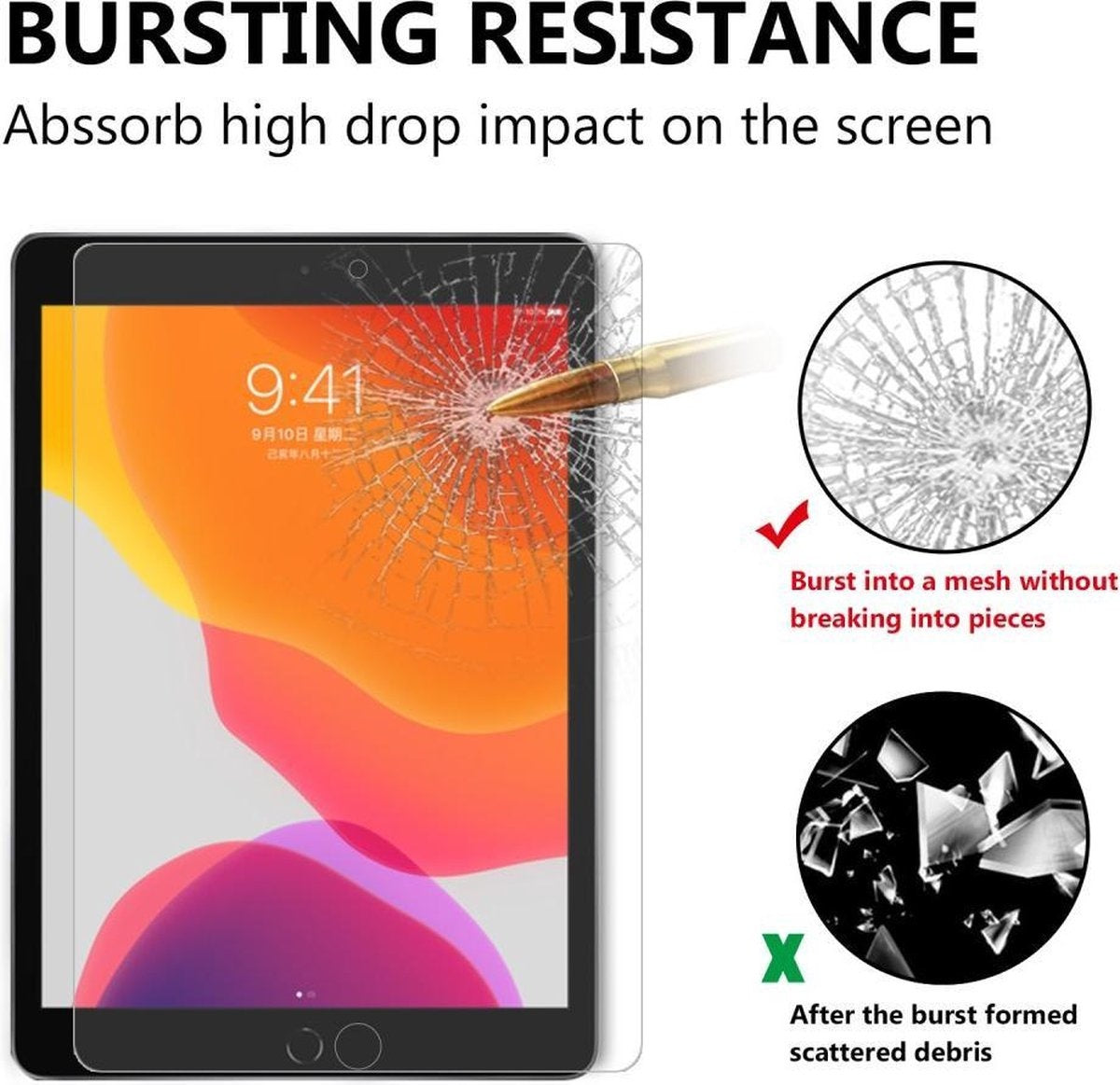 iPad Air 2020/2022 10.9-inch Screenprotector (Glas)