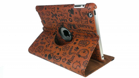 iPad mini 360 graden hoes Trendy leer bruin