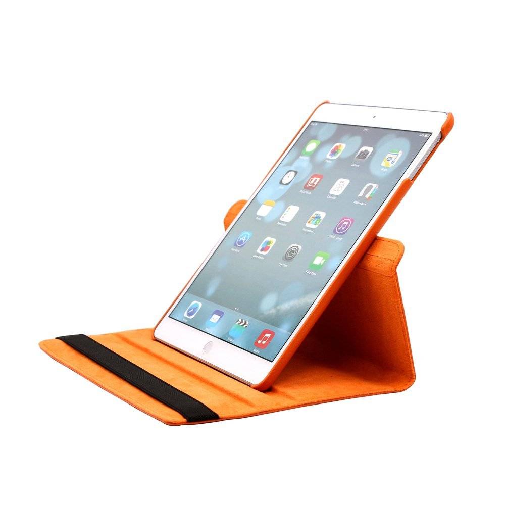 iPad Air 1 (2013) Hoes 360 Graden Oranje Leer