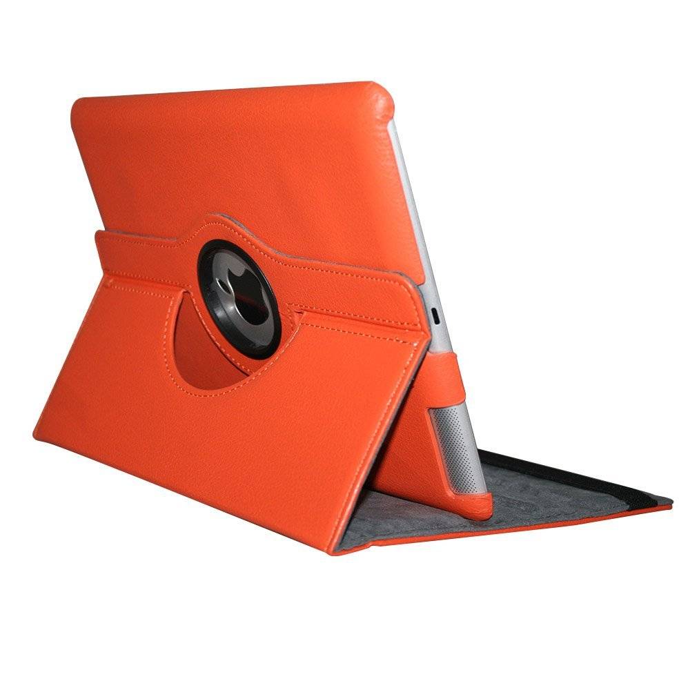 iPad Air 1 (2013) Hoes 360 Graden Oranje Leer