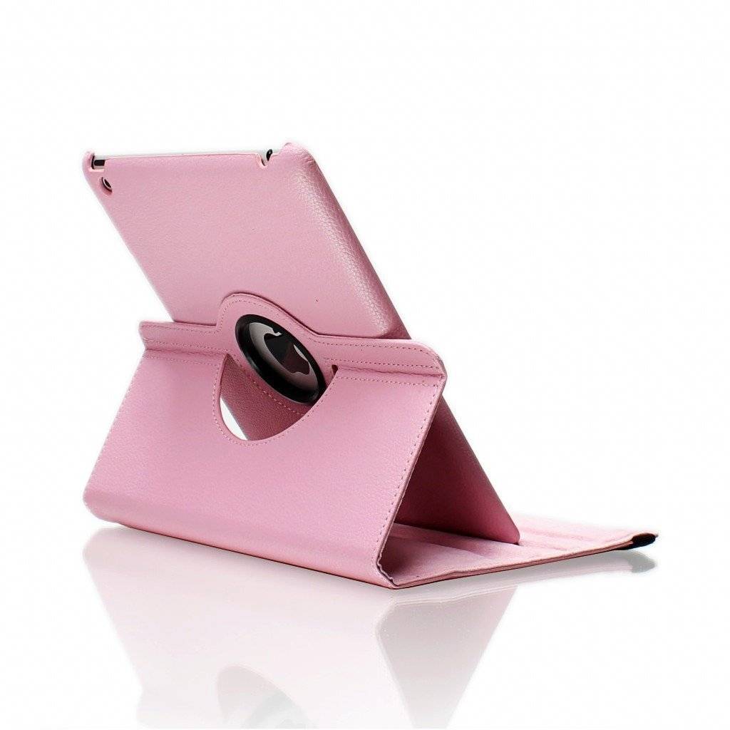 iPad Air 1 (2013) Hoes 360 Graden Licht Roze Leer