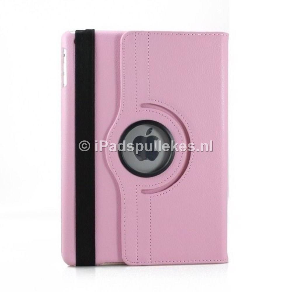 iPad Air 1 (2013) Hoes 360 Graden Licht Roze Leer