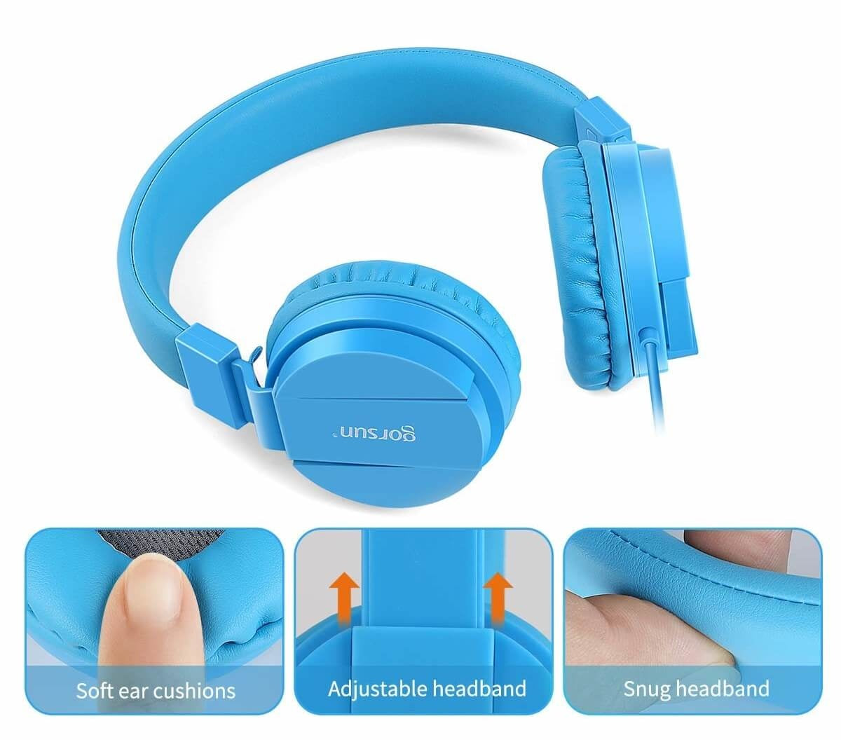 Koptelefoon kind Blauw