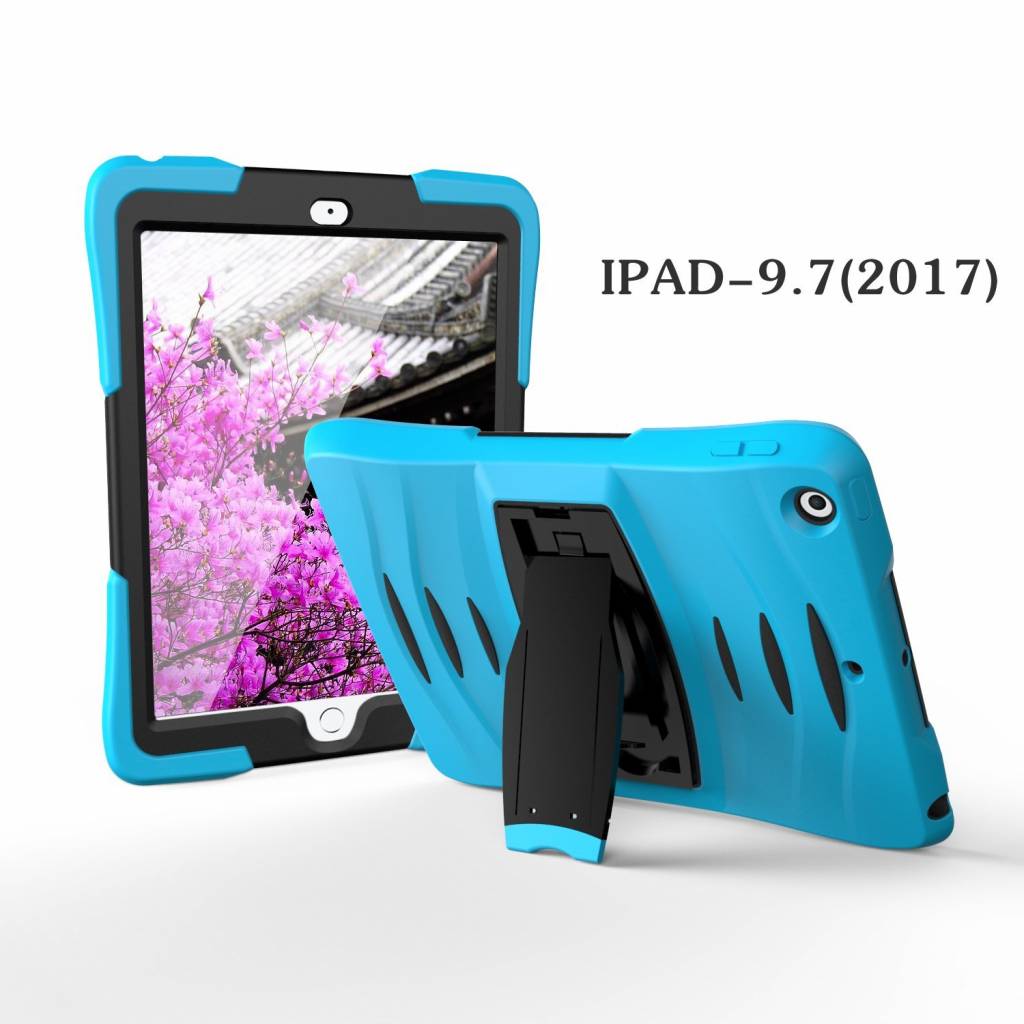 iPad 2018 hoes protector licht blauw