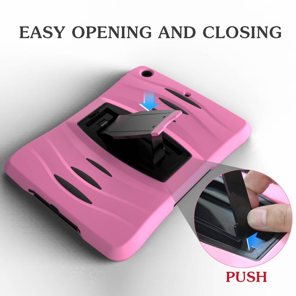 iPad 2018 hoes protector licht roze