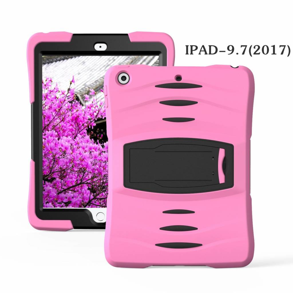 iPad 2018 hoes protector licht roze