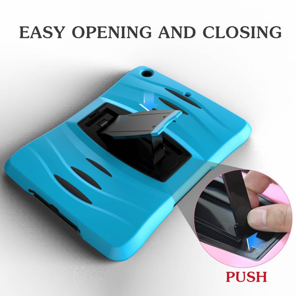iPad 2018 hoes protector licht blauw