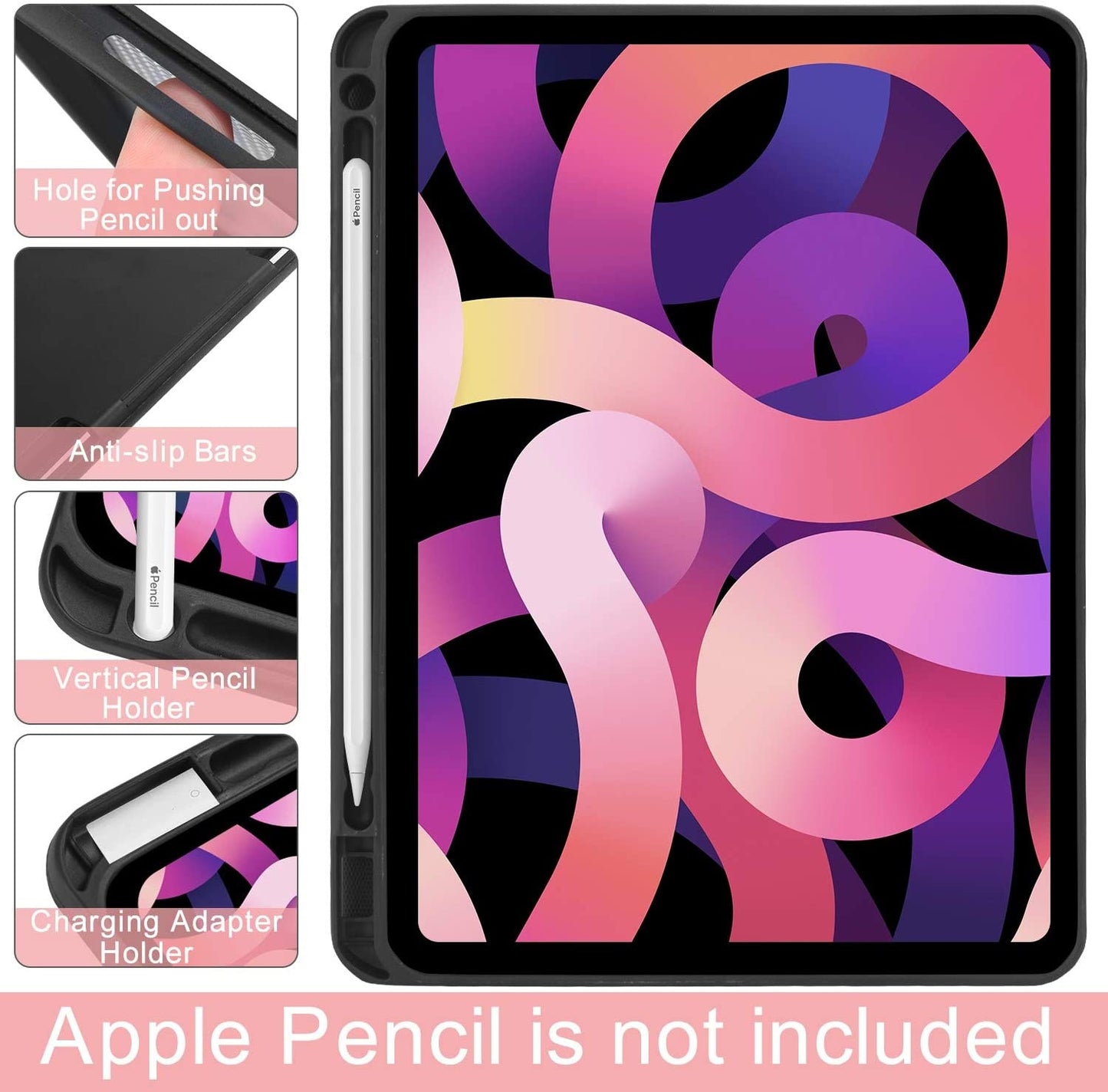 iPad Air 11-inch (2025/2024) / Air 10.9-inch (2022/2020) Hoes Met Afneembaar Toetsenbord Roze