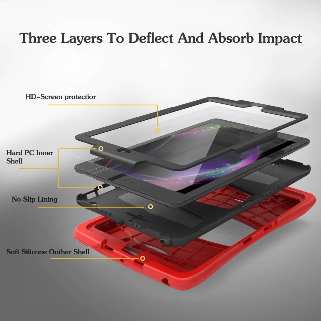 iPad Air 2019 hoes Protector rood