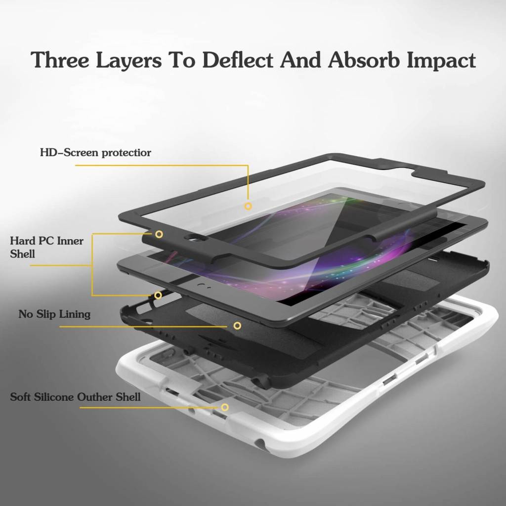 iPad 2018 hoes protector wit