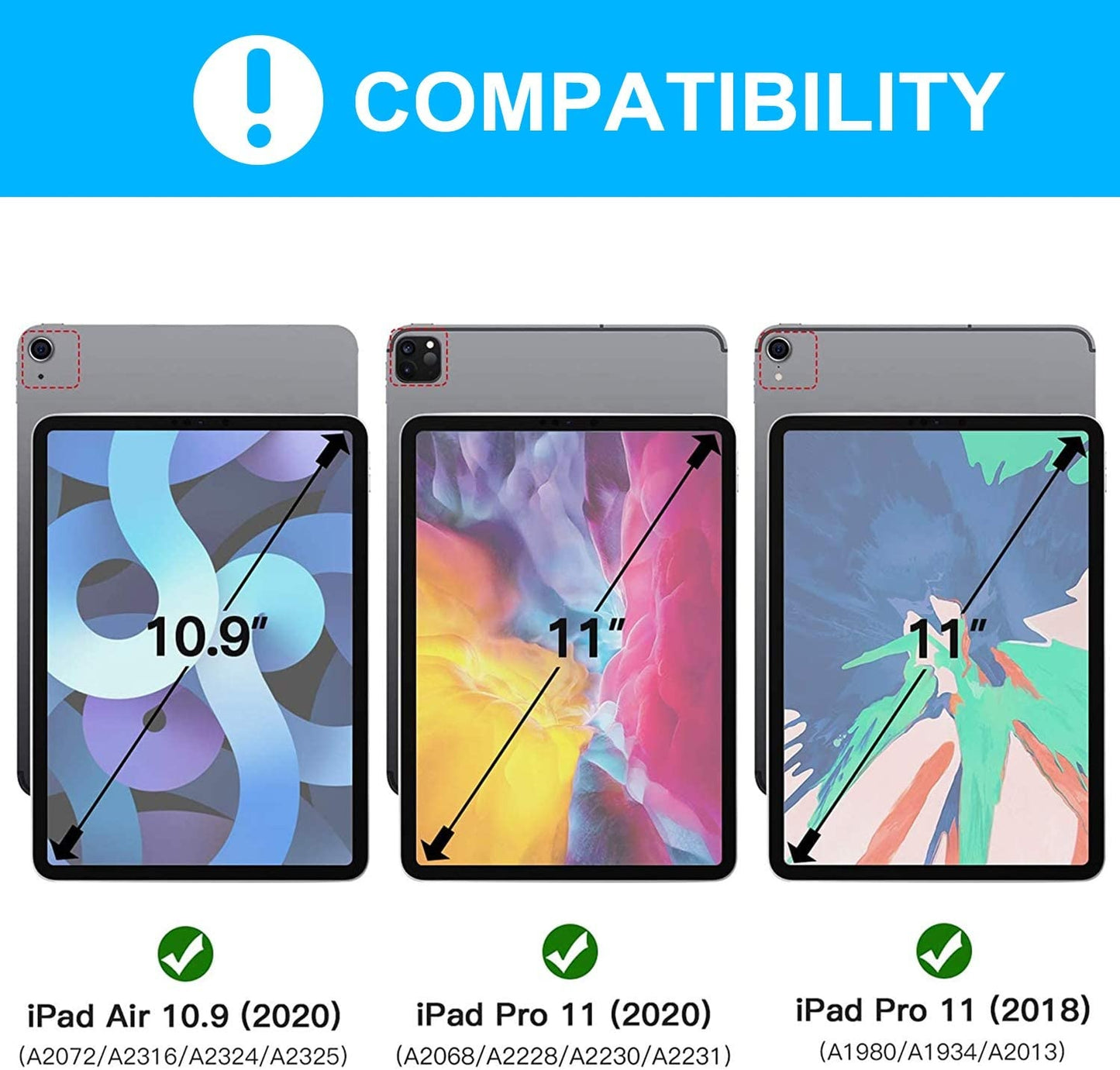 iPad Air 11-inch (2025/2024) / Air 10.9-inch (2022/2020) Hoes Met Afneembaar Toetsenbord Zwart