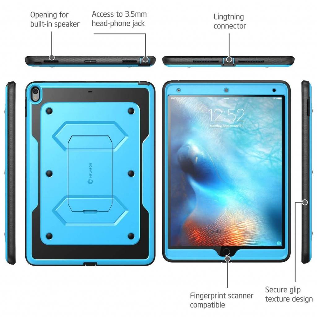 iPad Pro 10.5 schokbestendige hoes blauw