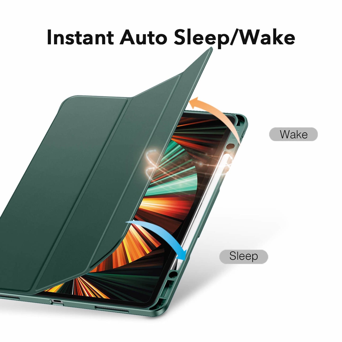 ESR Rebound Pencil Case iPad Pro 2021/2022  12.9-inch groen