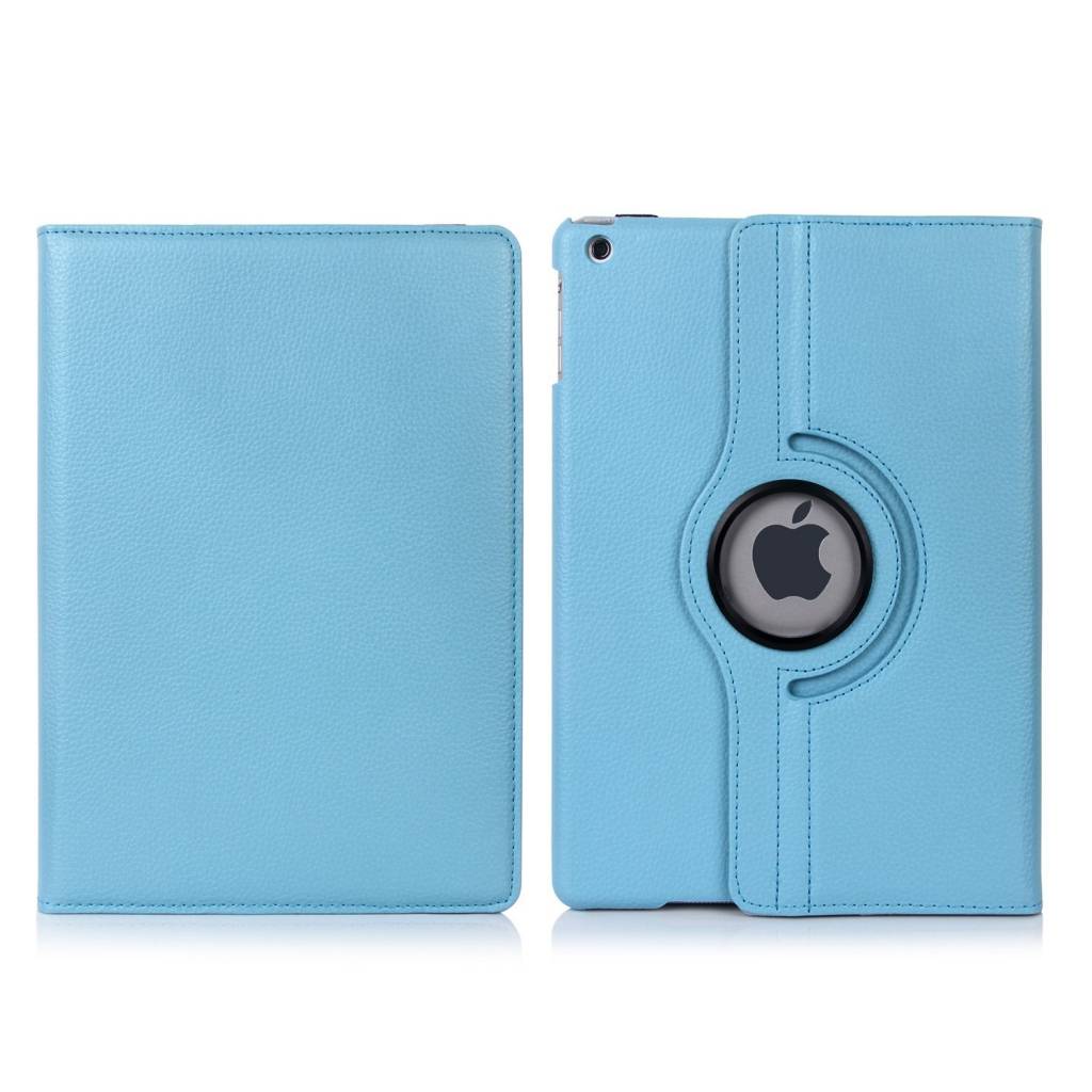 iPad Pro 12.9 (2017) 360 Hoes Licht Blauw Leer