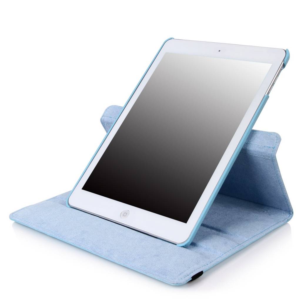 iPad Pro 12.9 (2015/2017) 360 Hoes Licht Blauw Leer