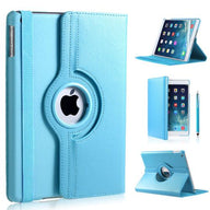 iPad Air 1 (2013) Hoes 360 Graden Licht Blauw Leer