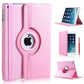 iPad 2018 hoes 360 graden licht roze leer