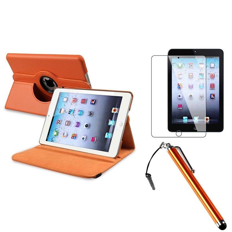 iPad Mini 4 hoes 360 graden leer oranje