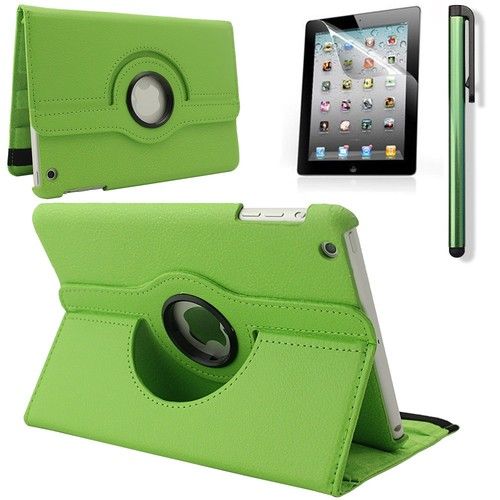 iPad Mini 4 hoes 360 graden leer groen