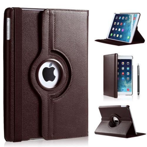 iPad Air 2019 hoes 360 graden bruin leer