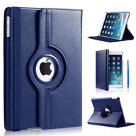 iPad Air 1 (2013) Hoes 360 Graden Donker Blauw Leer