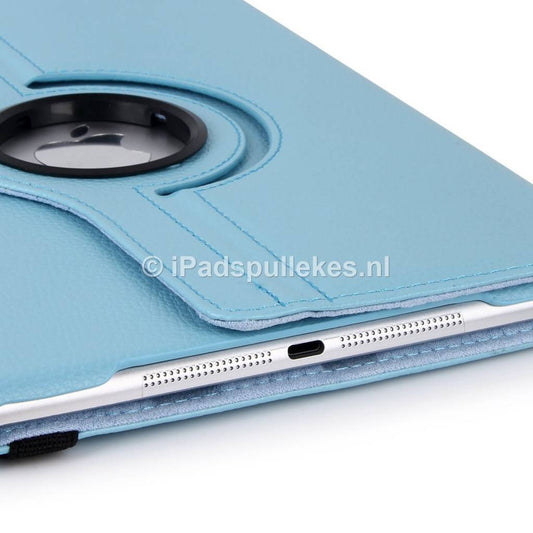 iPad Air hoes 360 graden licht blauw leer