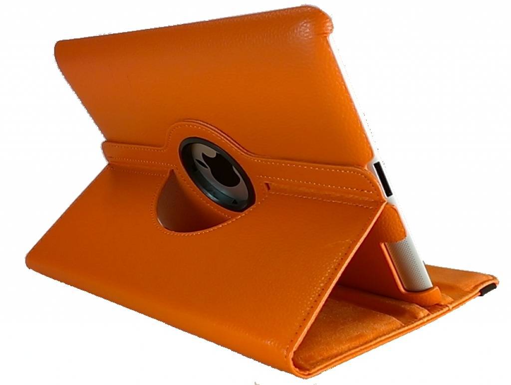 iPad Mini 4 hoes 360 graden leer oranje