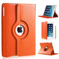 iPad 2018 hoes 360 graden oranje leer