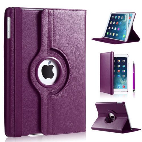 iPad Pro 12.9 (2015/2017) 360 Hoes Paars Leer