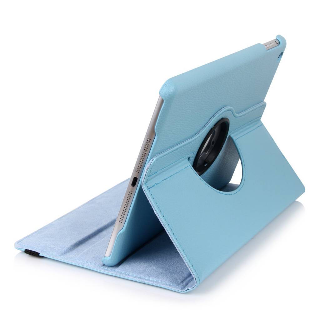 iPad Pro 12.9 (2017) 360 Hoes Licht Blauw Leer