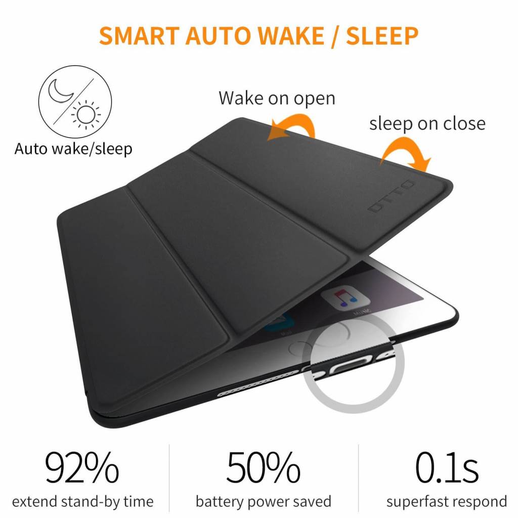 iPad Air 1/2 Smart Cover Case Zwart