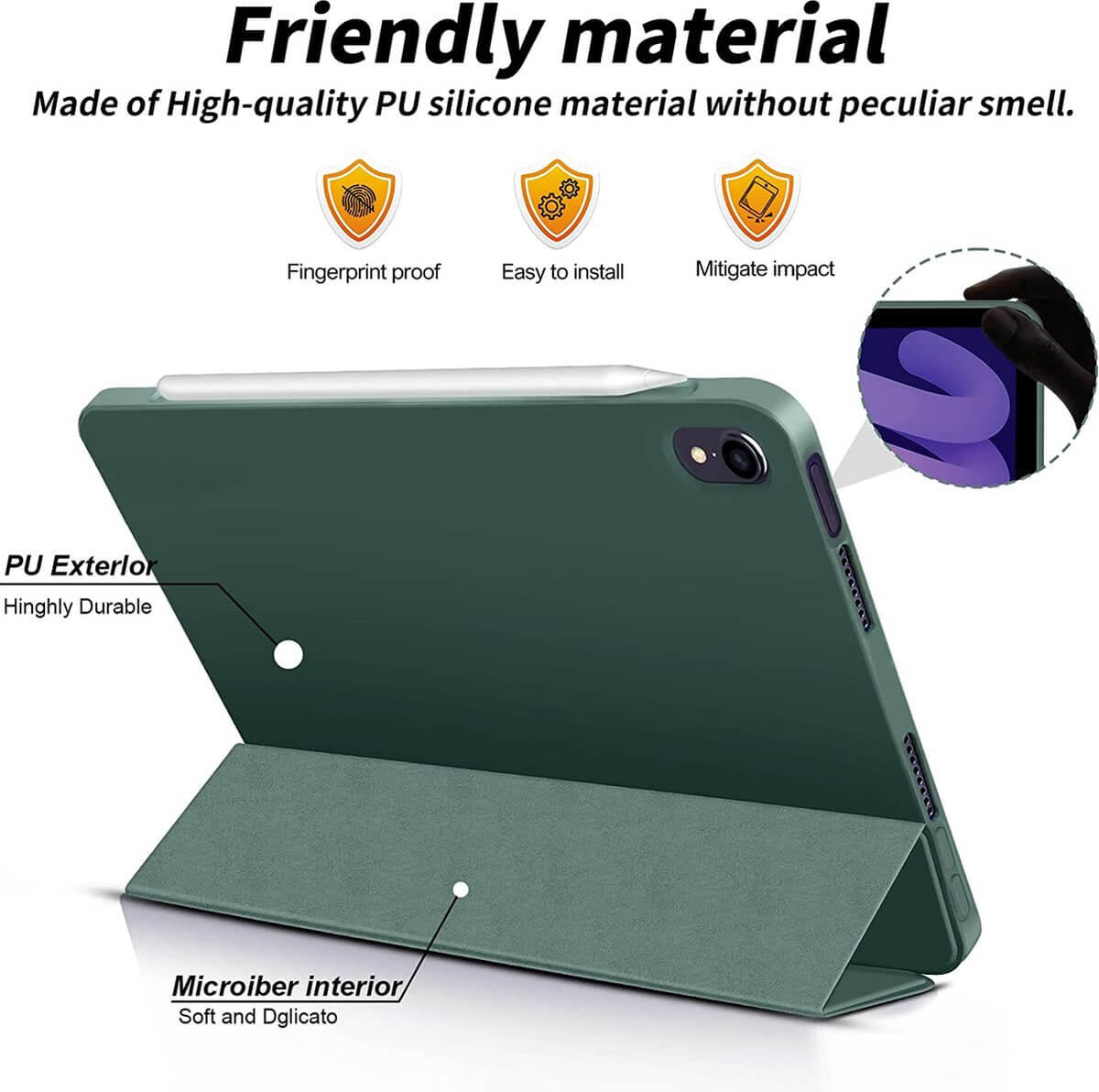iPad 2025 (11-inch) / iPad 2022 (10.9-inch) Hoes Smart Cover Groen