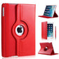 iPad Air 1 (2013) Hoes 360 Graden Rood Leer