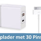 Oplader met 30-pins kabel (iPad 1, 2, 3) (grote aansluiting)