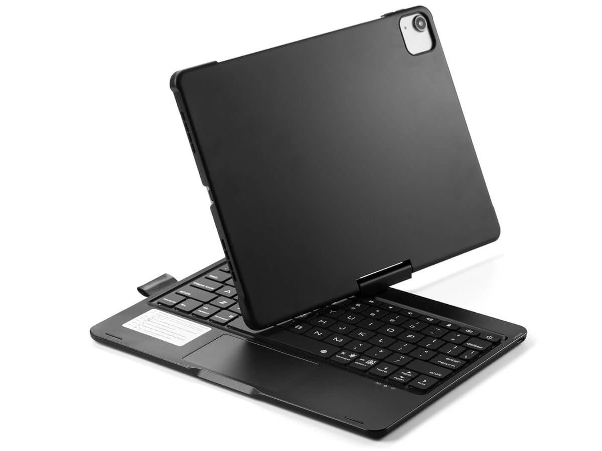 iPad Pro 13 Inch (2024) Toetsenbord Case Zwart 360 Graden Draaibaar Met Touchpad Muis