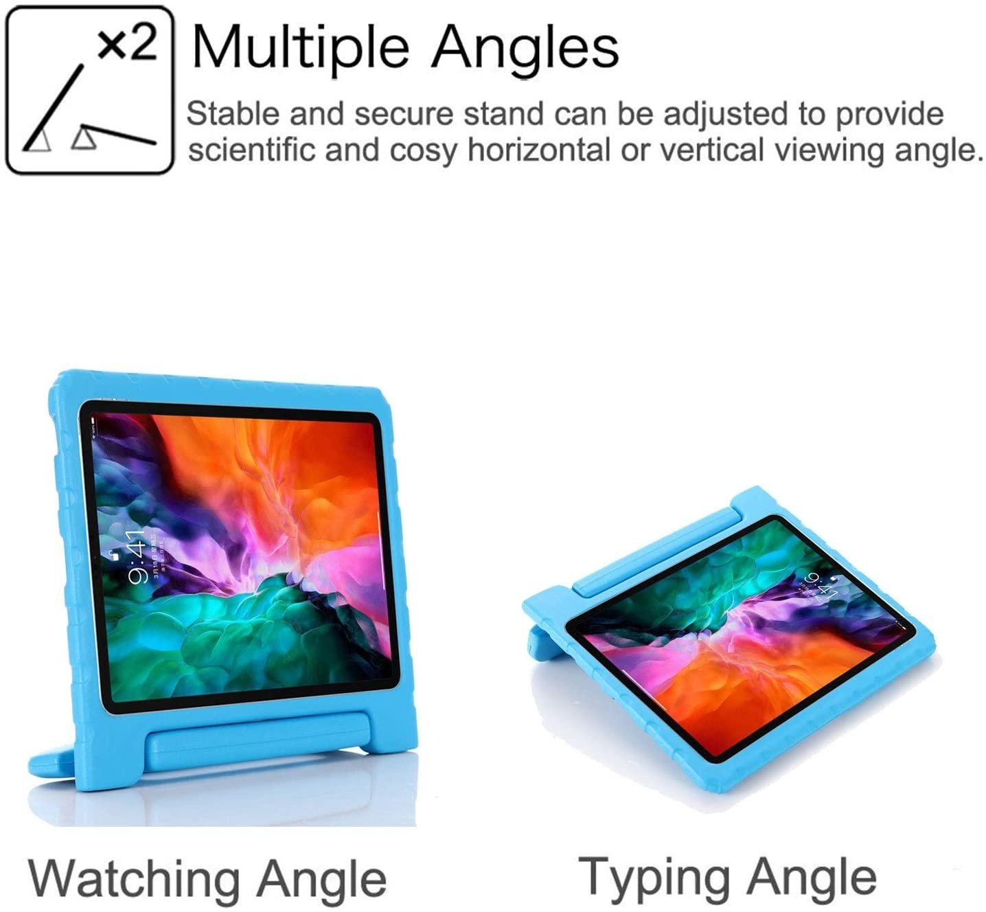 iPad Air 13 Inch 2025/2024 Kinderhoes Blauw