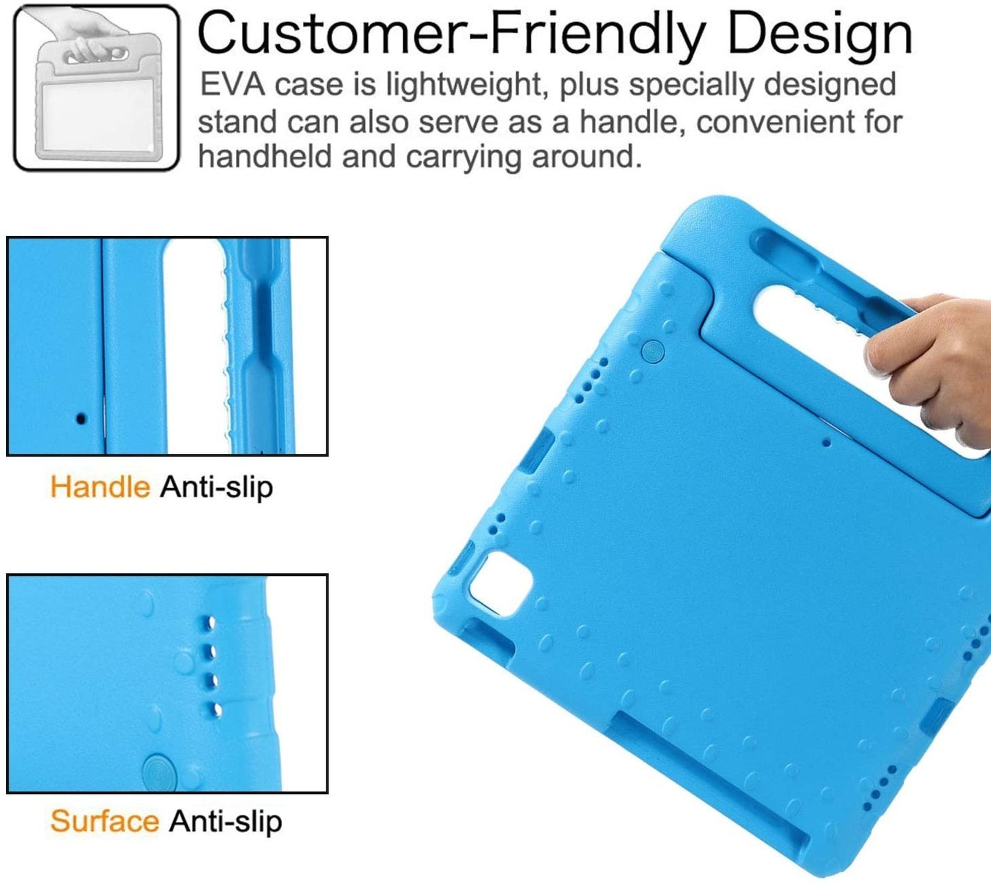 iPad Air 13 Inch 2025/2024 Kinderhoes Blauw