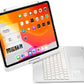 iPad Pro 12.9 inch (2020/2021/2022) Toetsenbord Case Zilver  360 graden draaibaar met Touchpad Muis