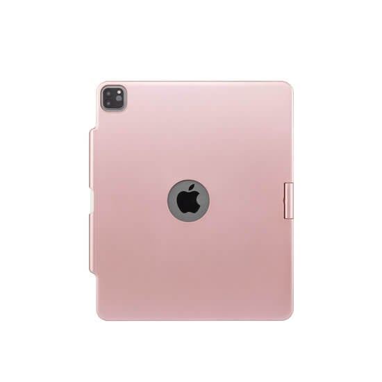 iPad Air 13 (2025/2024) Toetsenbord Case Rosé Goud 360 Graden Draaibaar met Touchpad Muis