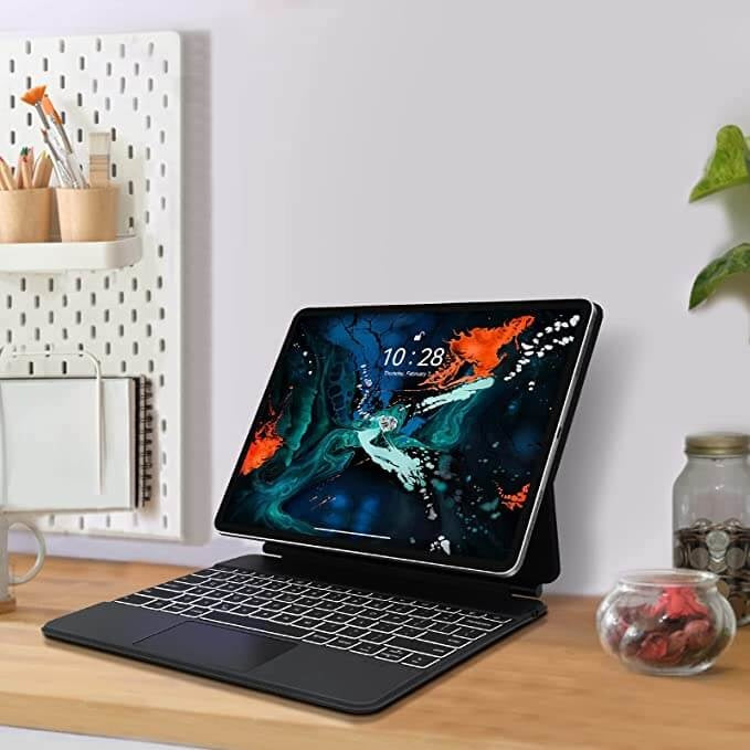 iPad Pro 13 Inch (2024) Bluetooth Magnetisch Toetsenbord Zwart