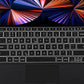 iPad Pro 13 Inch (2024) Bluetooth Magnetisch Toetsenbord Zwart