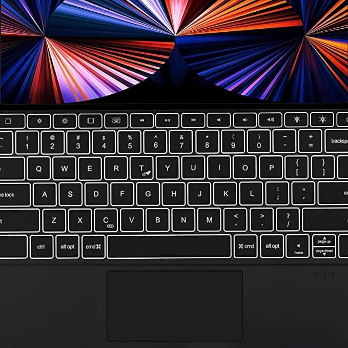 iPad Pro 13 Inch (2024) Bluetooth Magnetisch Toetsenbord Zwart
