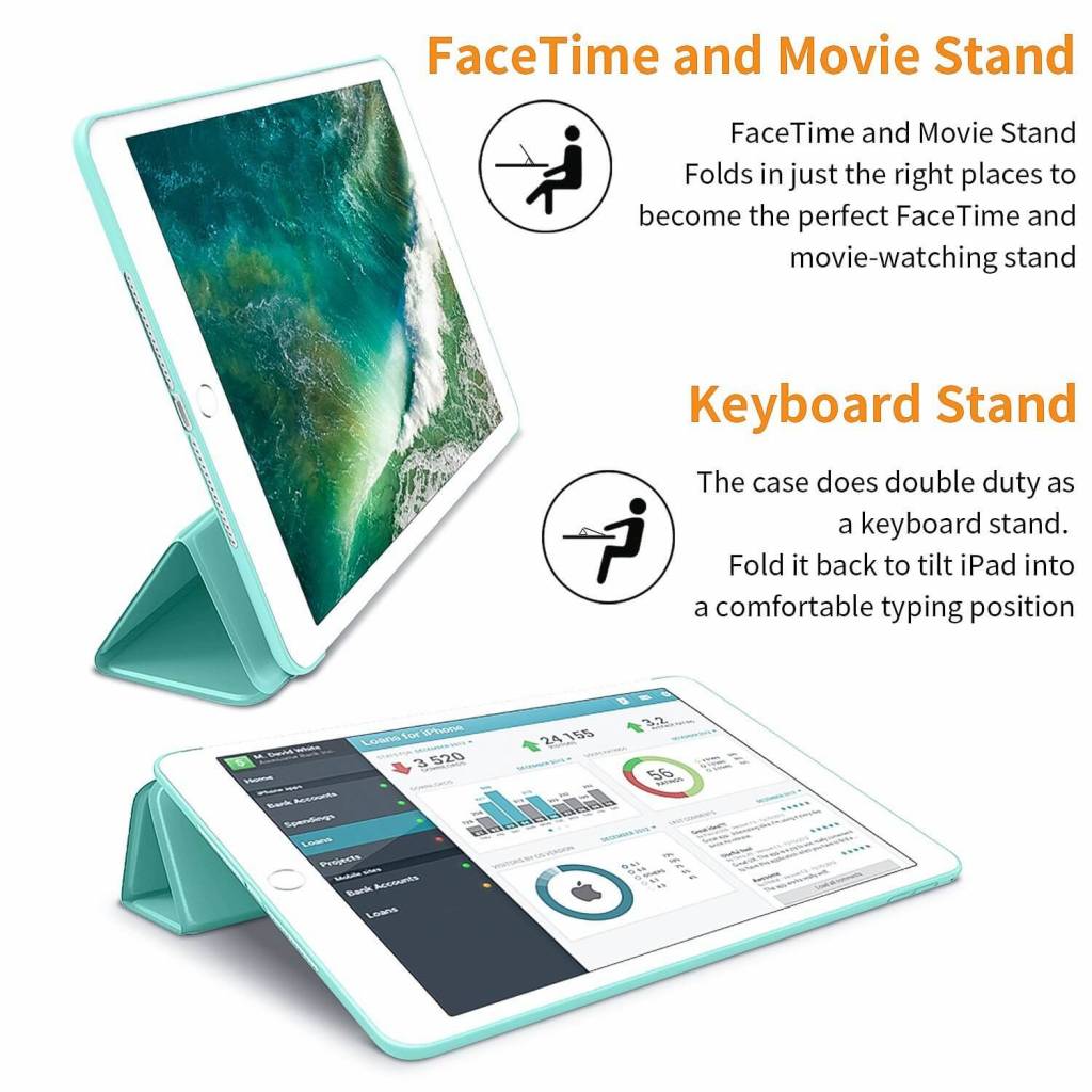 iPad Air Smart Cover Case Licht Blauw