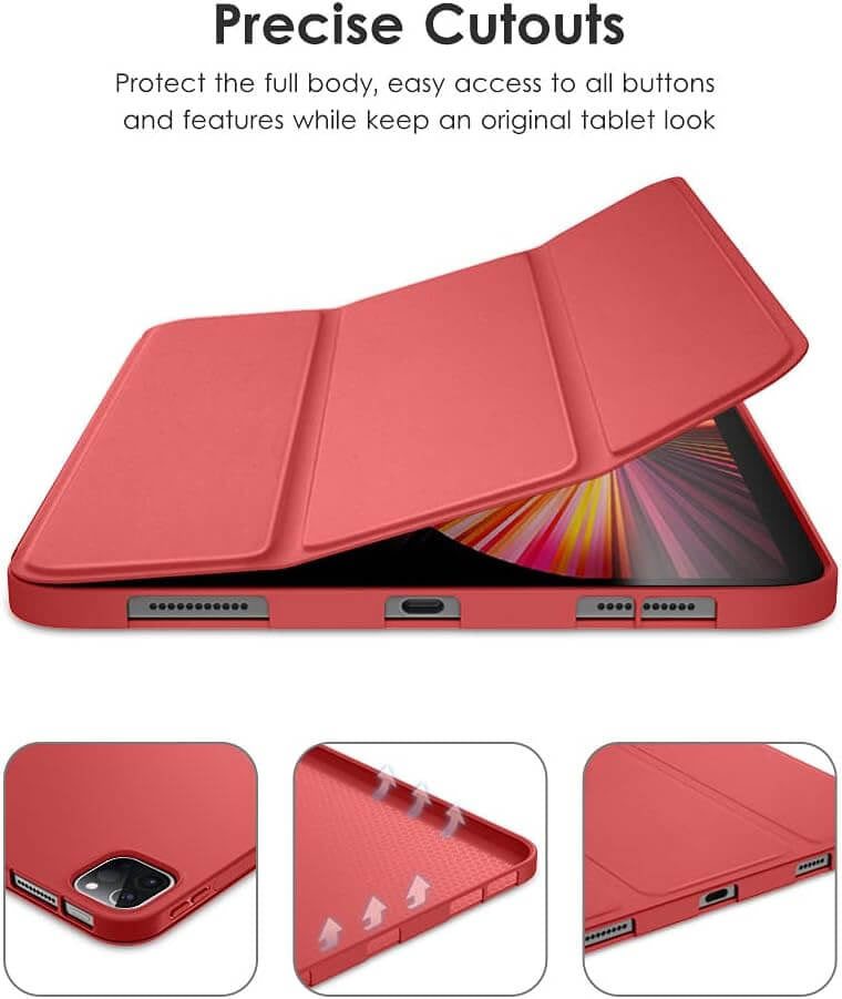 iPad Air 2022/2020 10.9-inch / Pro 11-inch (2020/2021/2022) Smart Cover Rood