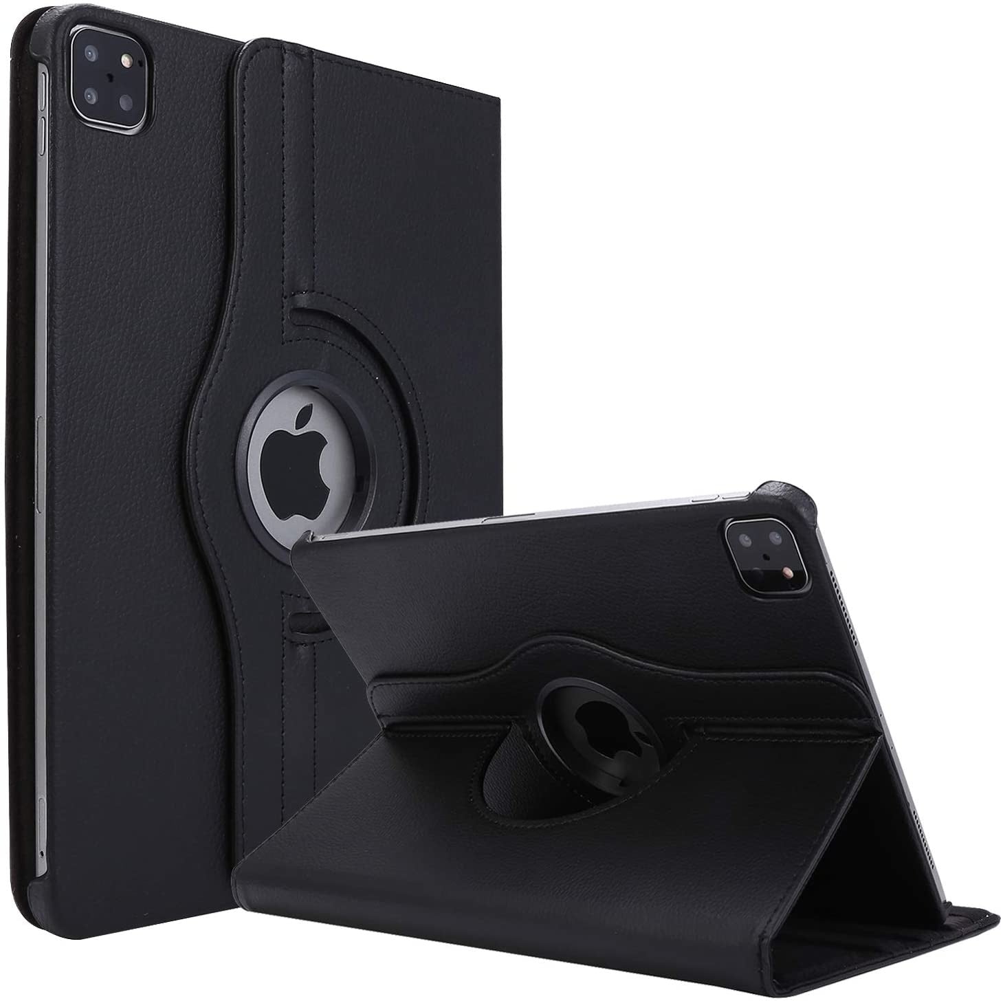 iPad Air 13 Inch (2025/2024) Hoes Zwart Leer - Gratis Verzending